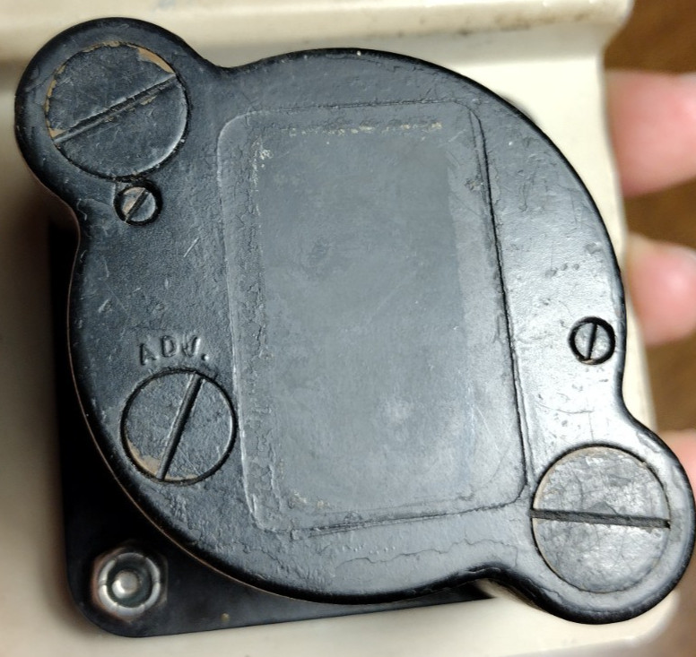 Vintage Unbranded Aircraft Unknown Clock (UNTESTED) (SEE DESCRIPTION)