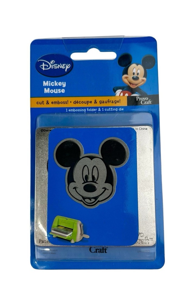 Disney Mickey Mouse Cuttlebug Die & Matching Embossing Folder 37-1713