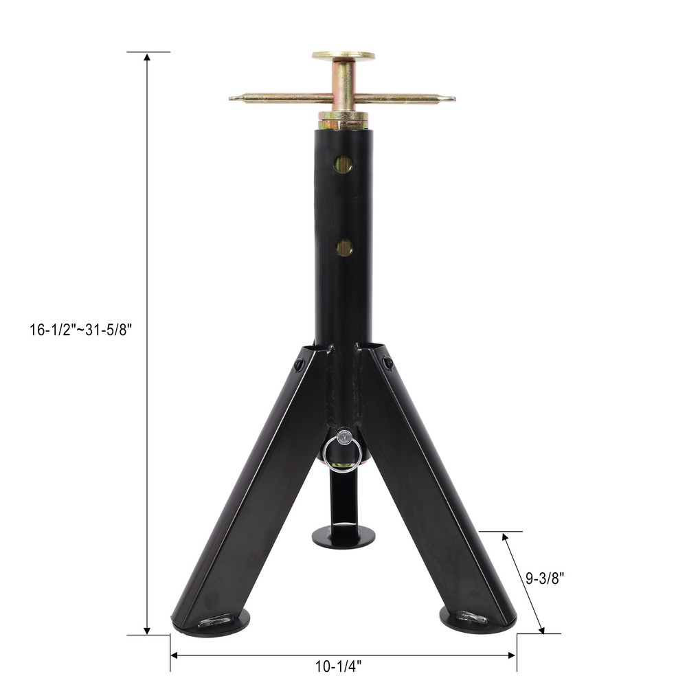 Adjustable Telescoping Stabilizer Jack Stand, Supports Stabilizer Jacks