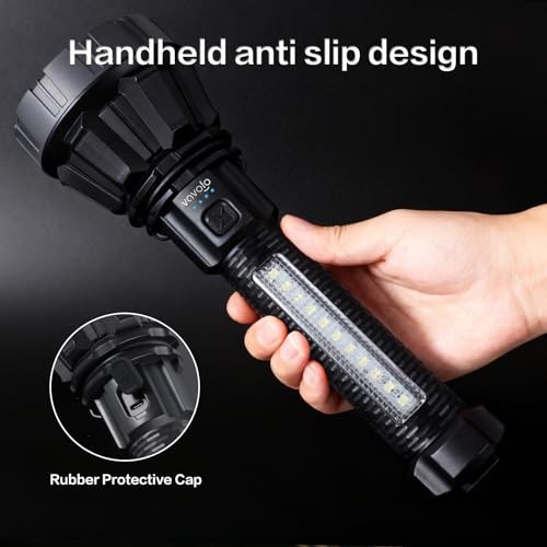 350LM Rechargeable LED Flashlight, 2.5W Tactical Flashlight with Type-C,