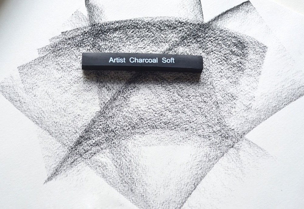 Artist Compressed Charcoal Sticks for Sketching, Drawing, Shading, Soft, Medium,