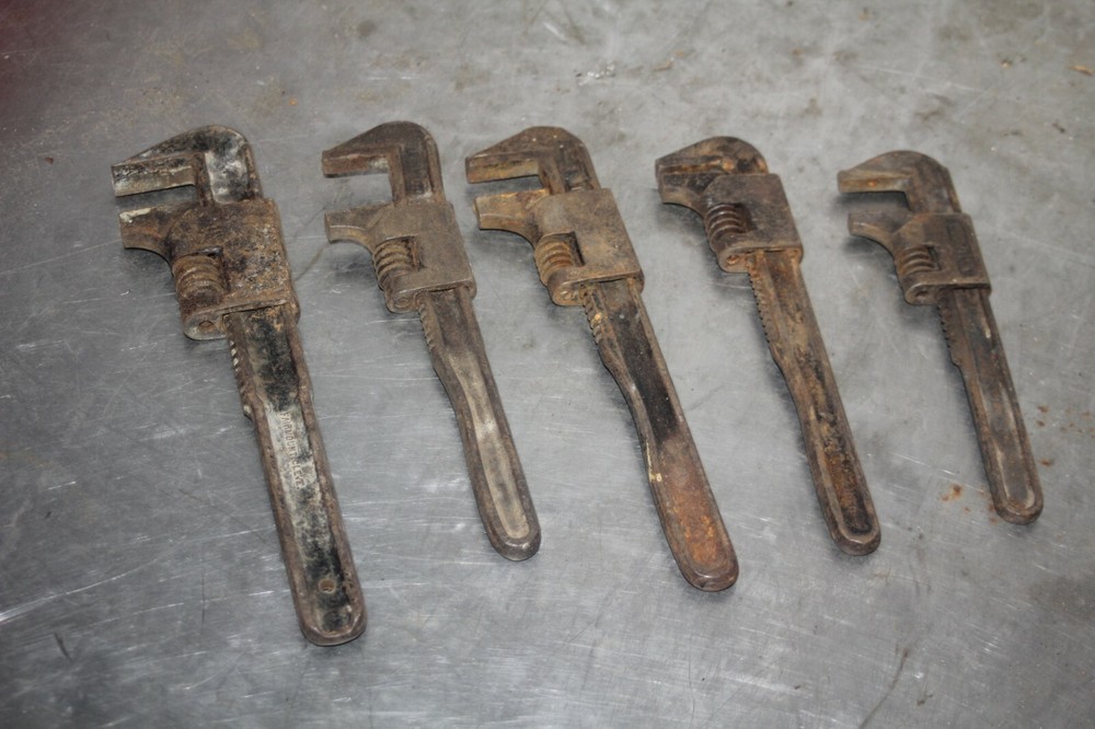 Vintage Pipe Wrench Set