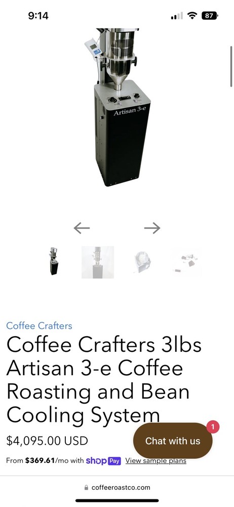 commercial coffee grinder used