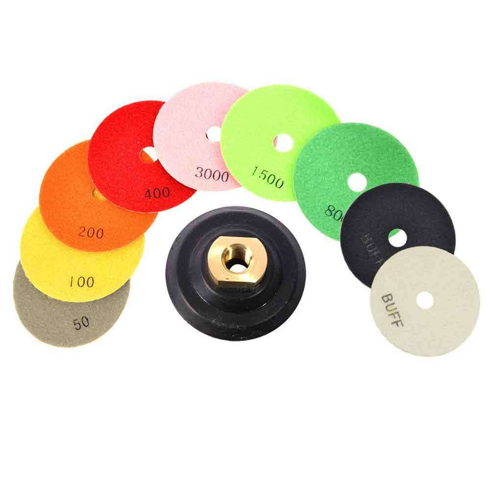 Specialty Diamond E4PADSET 4 Inch Concrete Polishing Pad Set