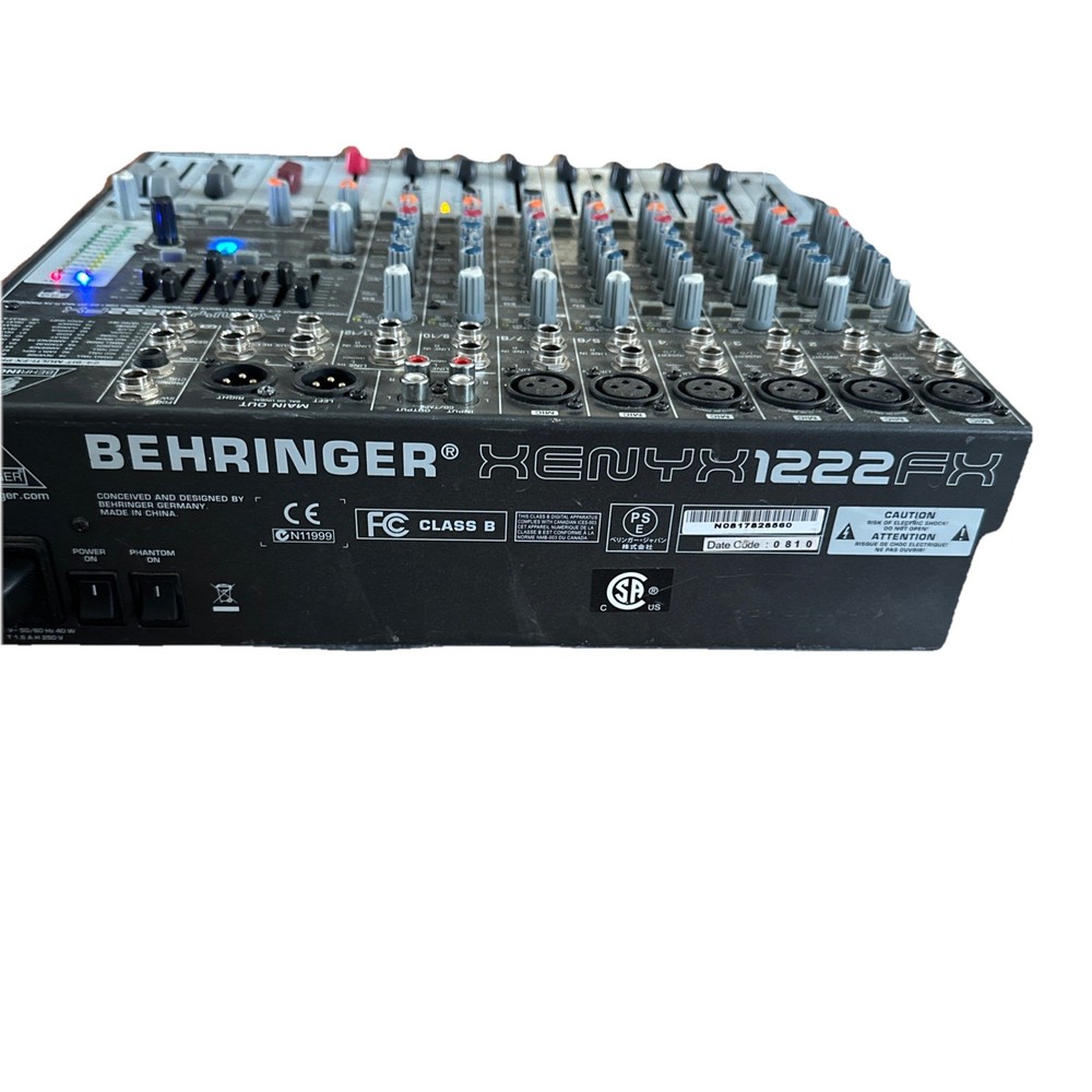 Behringer Xenyx1222FX Mixer. Powers On But Untested