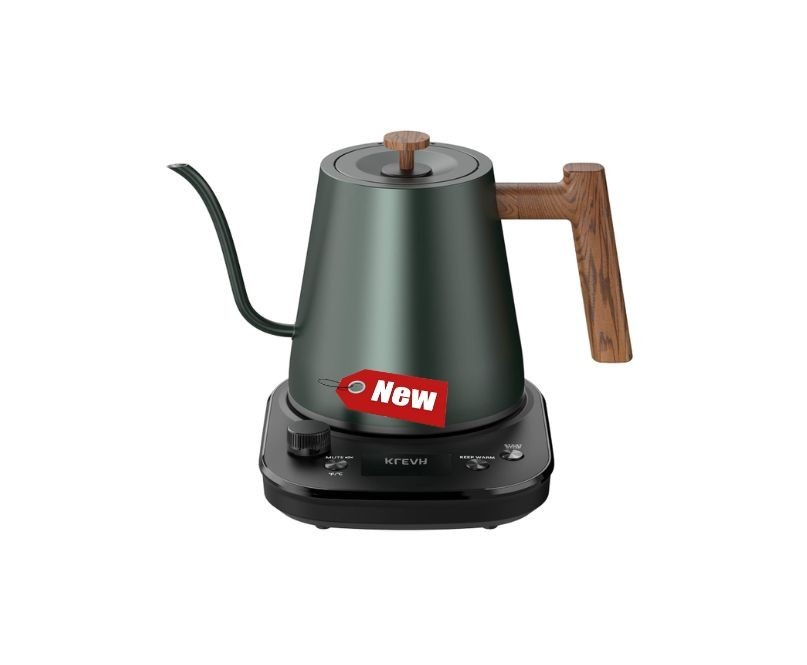 Hervidor eléctrico de cuello de cisne con control de temperatura, capacidad de 0