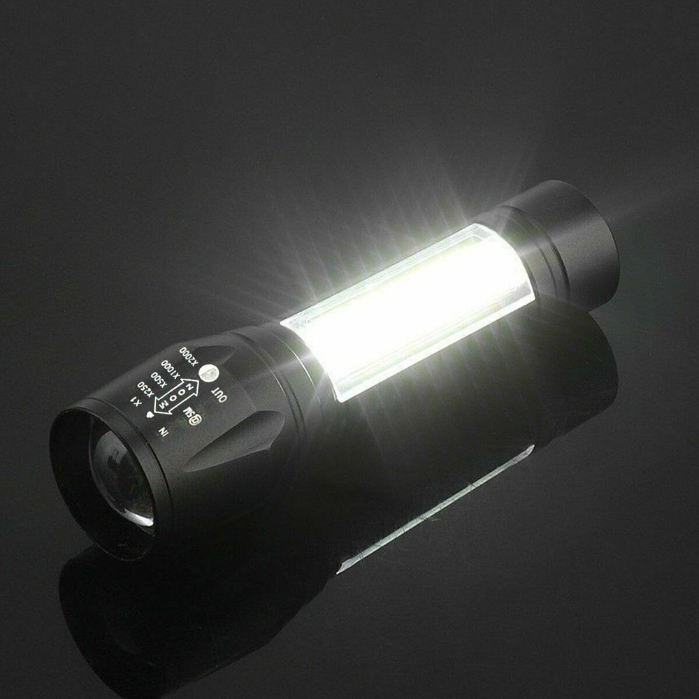 2x 950000000 Lumen Super Bright LED Tactical Flashlight Rechargeable Work Light