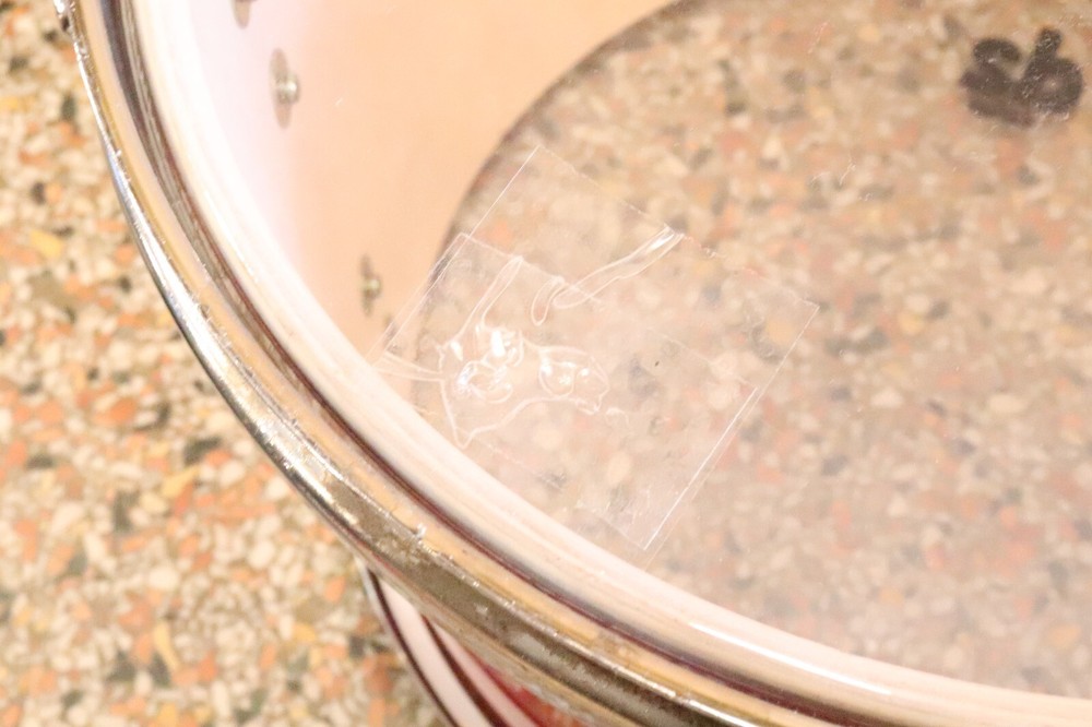 Percussion Plus 10x12 Rack Tom Drum Red Wrap