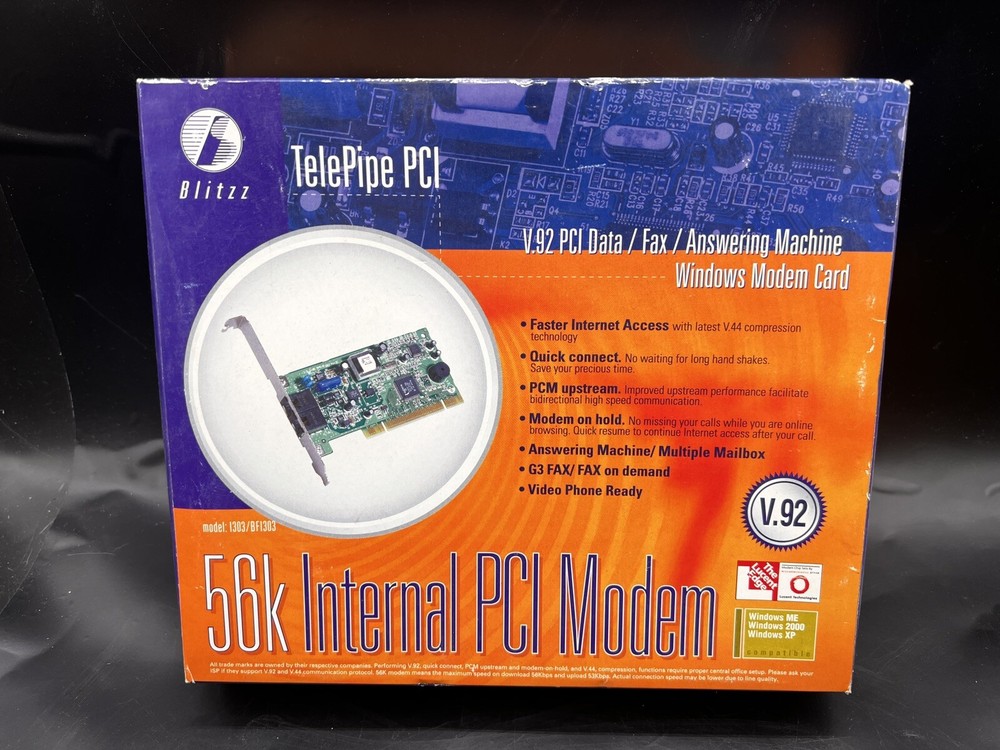 INTEL MODEM CHIPSET INTERNAL 56K PCI MODEM V.92 & V.90