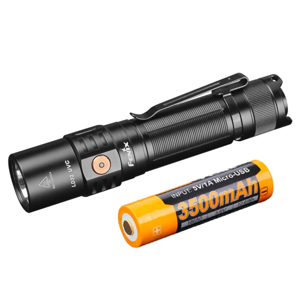 FENIX LD32 UVC Strong light flashlight UV UV light sterilization USB charging
