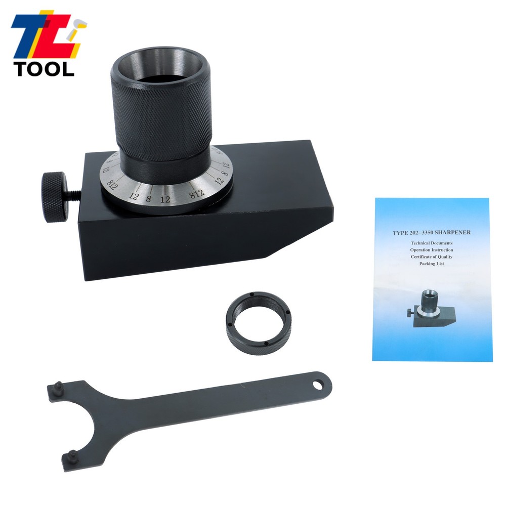 Efficient End Mill Sharpener With 5C Collet & Angle Grind Fixture