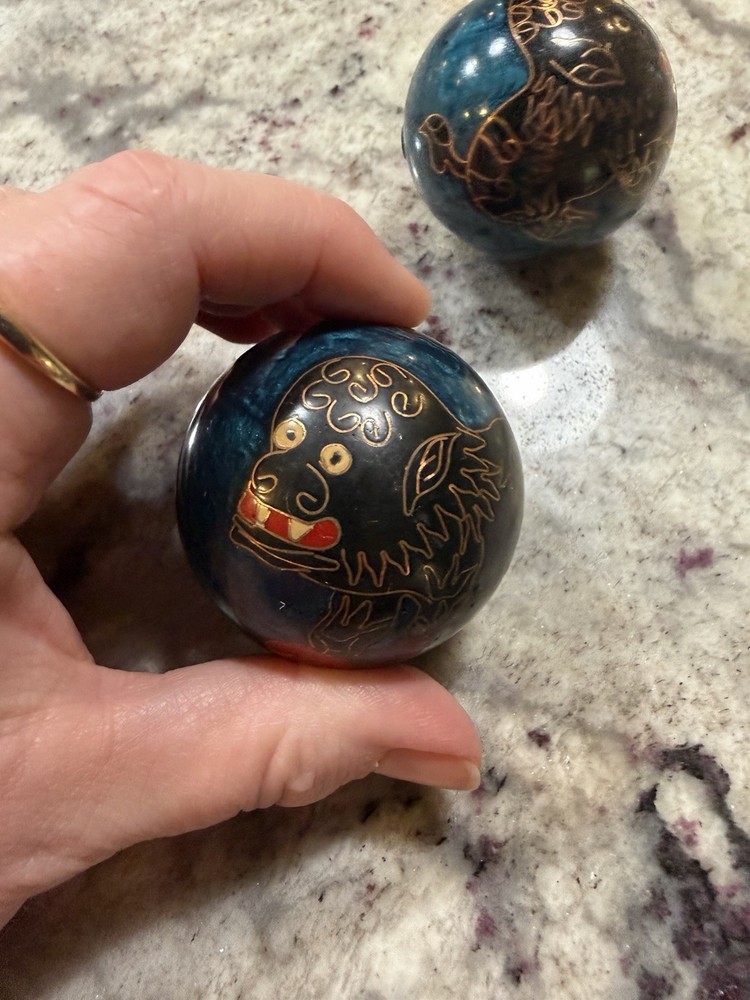 Vintage Chinese Baoding Chime Stress Meditation Balls