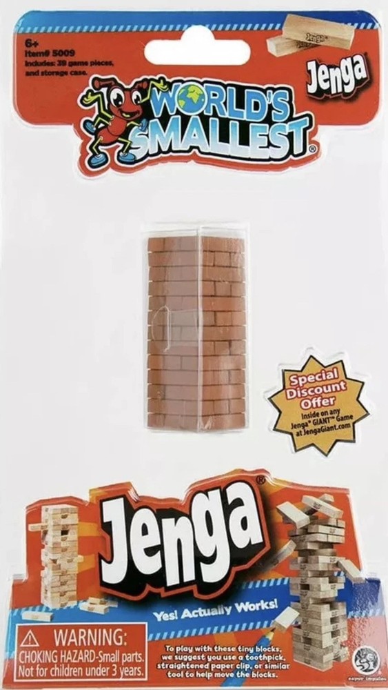 World's Smallest Jenga Game