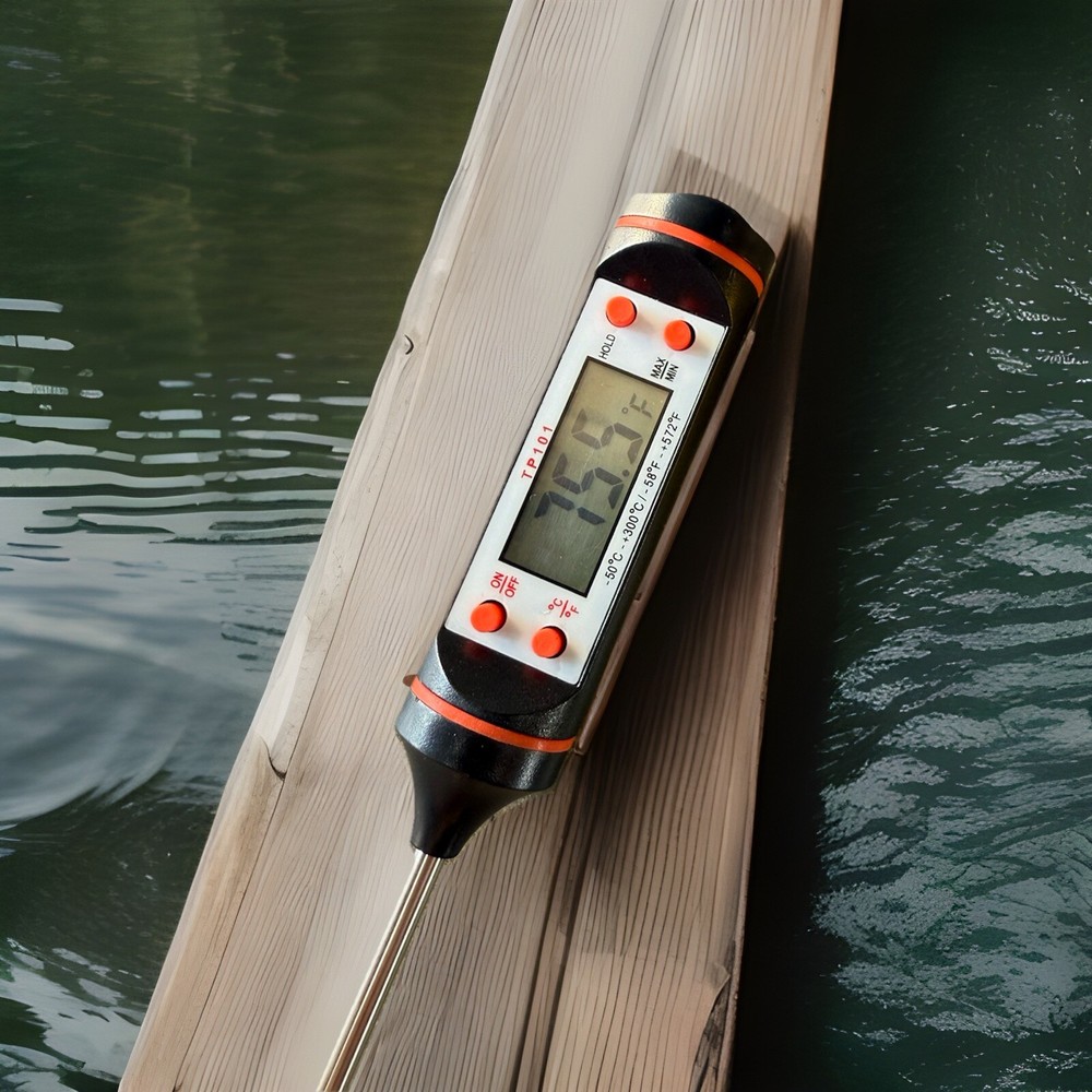 Immersion Water Heater 1500W Bucket Boiler Stainless Steel With LCD Thermometer