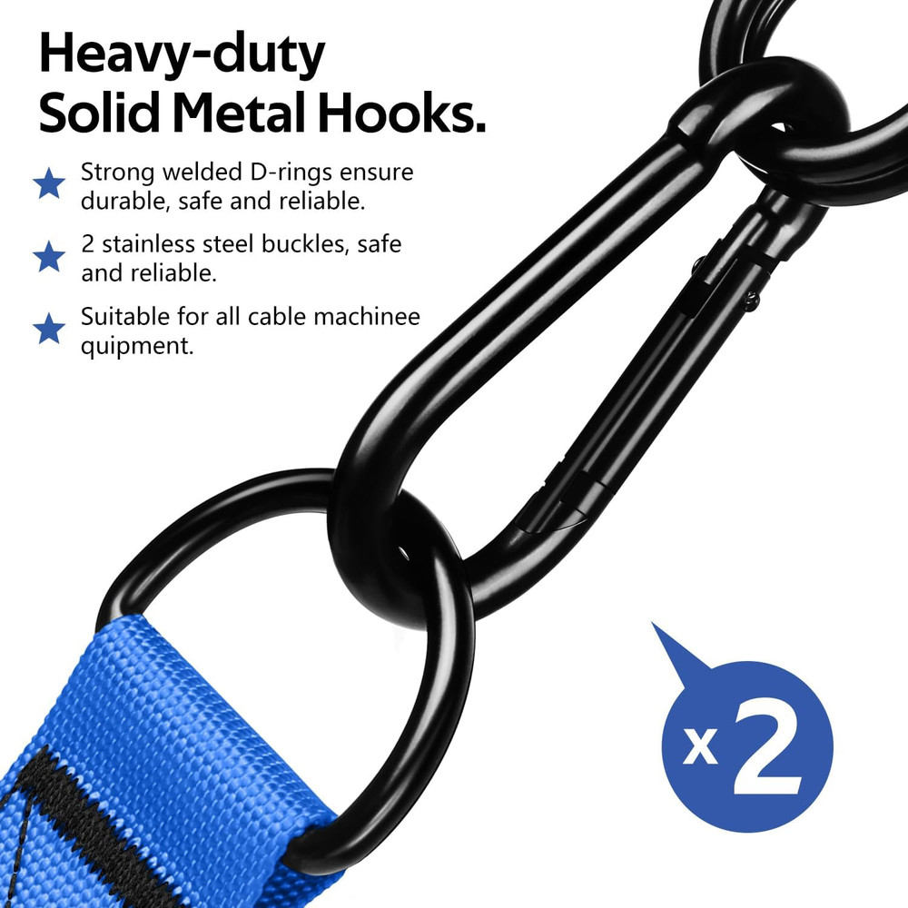 Exercise Handles, Replacement Cable Machine Attachments for Home Gym Equipment,