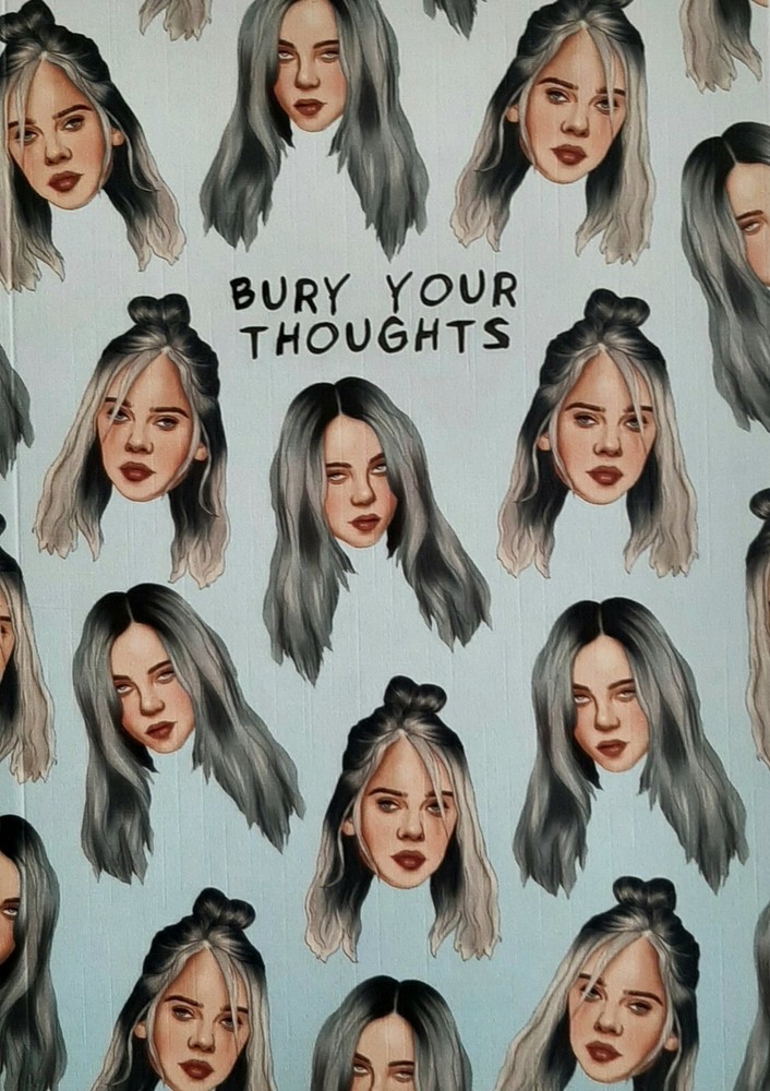 BILLIE EILISH Lined Notebook Central 23 JOURNAL 8"x6" Notes Gift England