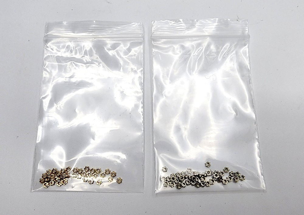 NEW! Authentic Cartier Nuts/Caps/Bushing - Gold/Silver