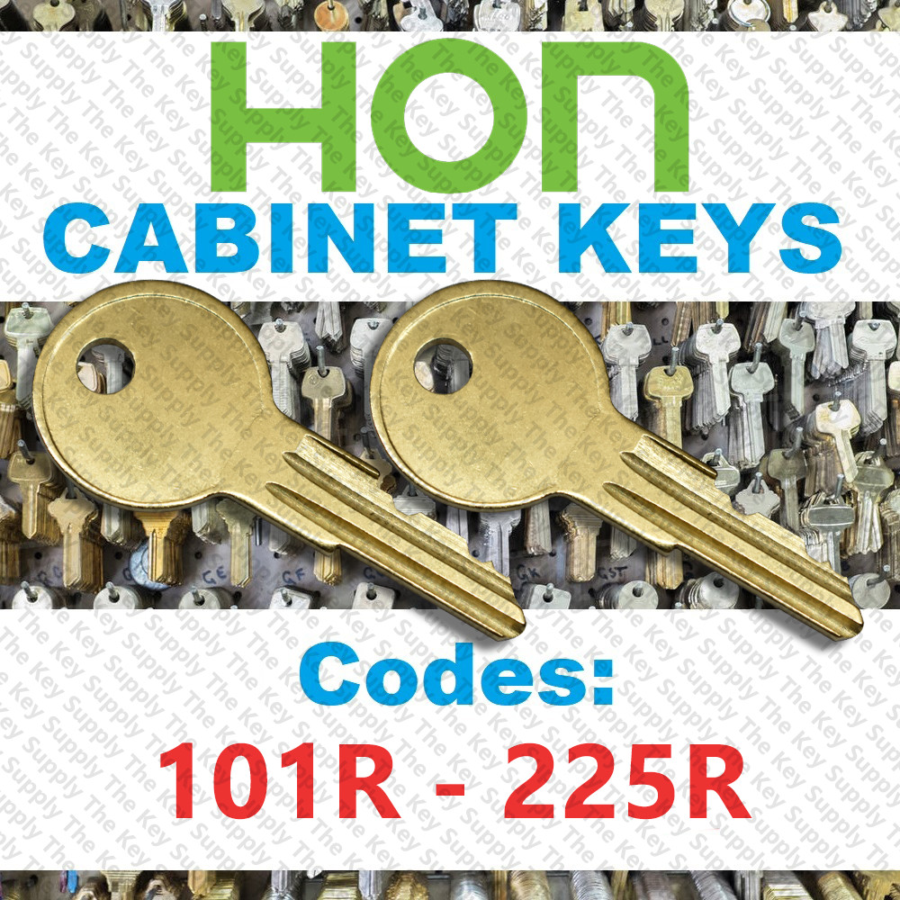 ( 2 ) TWO Hon Desk & File Cabinet keys / Select key code / Series 101R-225R