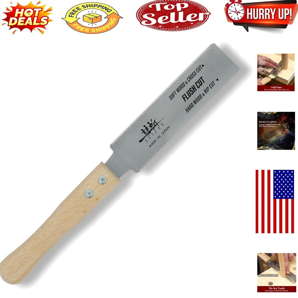 Professional 6-inch Japanese Pull Saw for Precise Woodworking