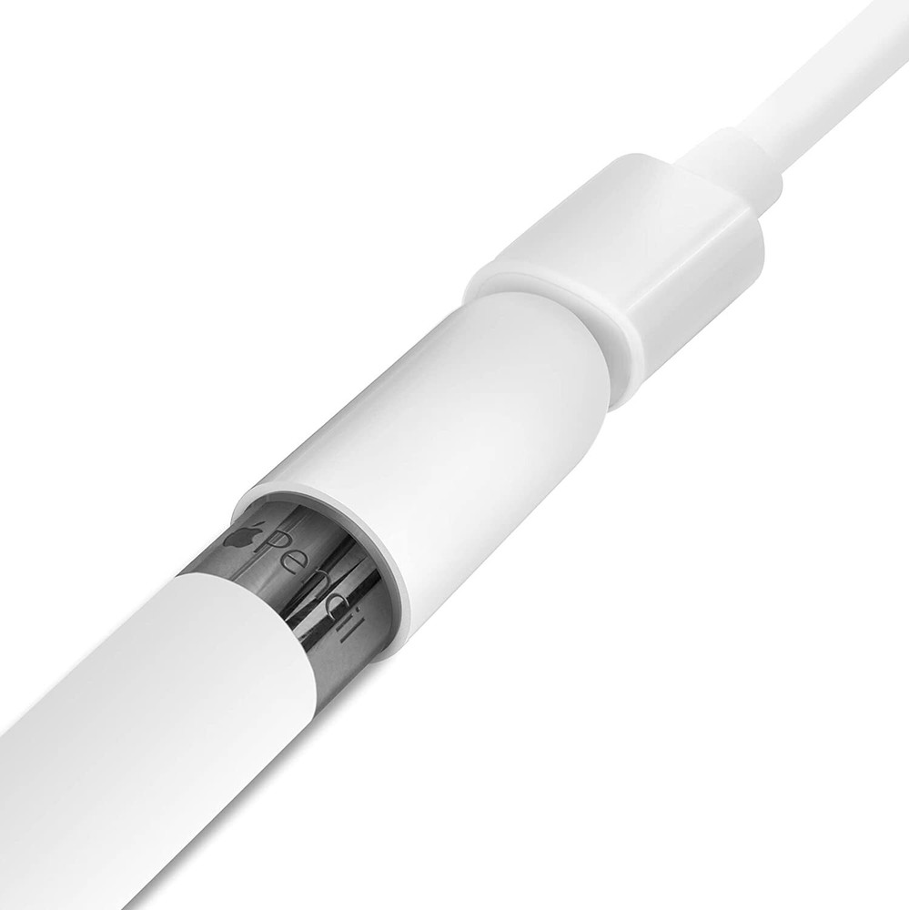 (2 pack)TechMatte 2-in-1 Cap Charging Adapter for Apple Pencil (1st Gen)