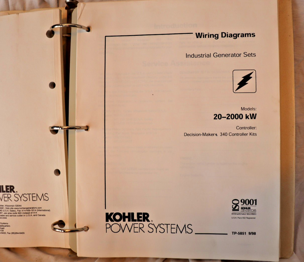TP-5975 Kohler Power Systems Training Manual M340 M340+ Transfer Switch Controls