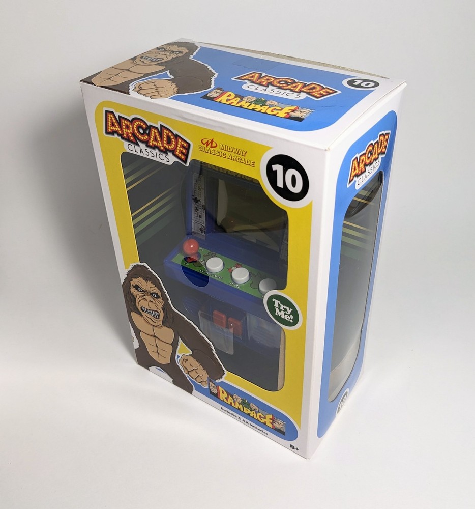 Arcade Classics Rampage #10 Handheld Mini Cabinet Basic Fun
