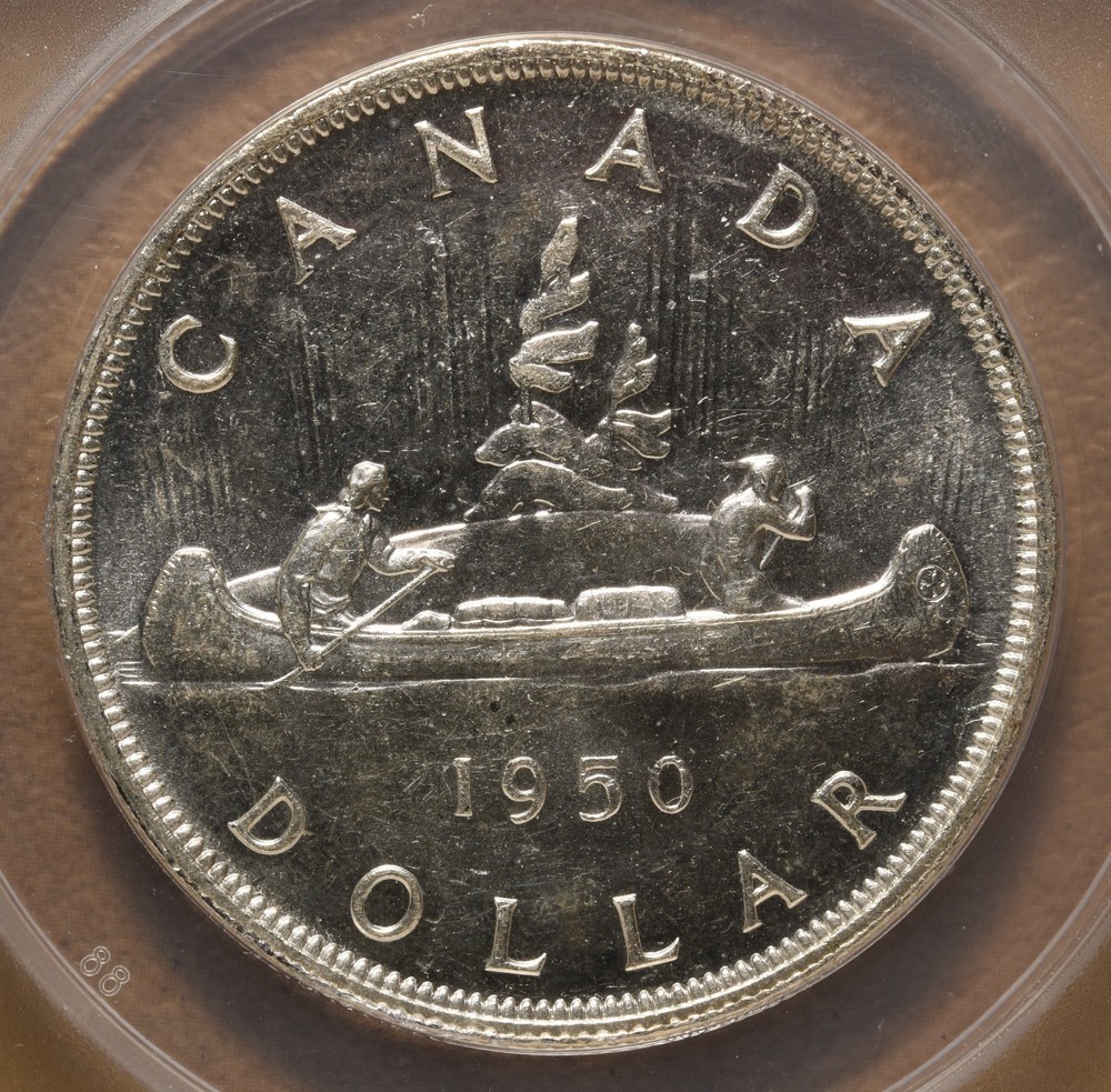1950 Canada Silver Dollar ANACS MS62