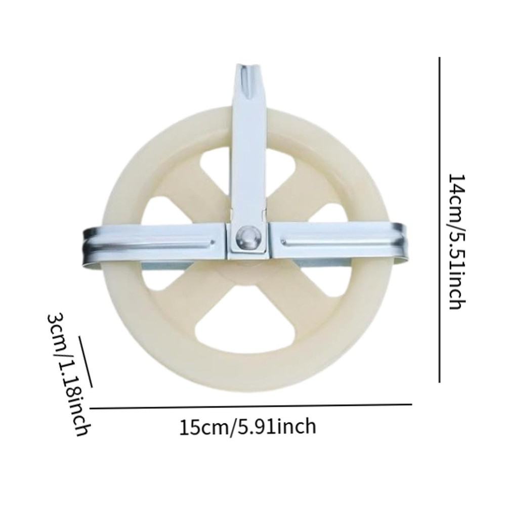 Clothesline Pulley Kit Nylon Rope Pulleys System Laundry Line Clothes Drying