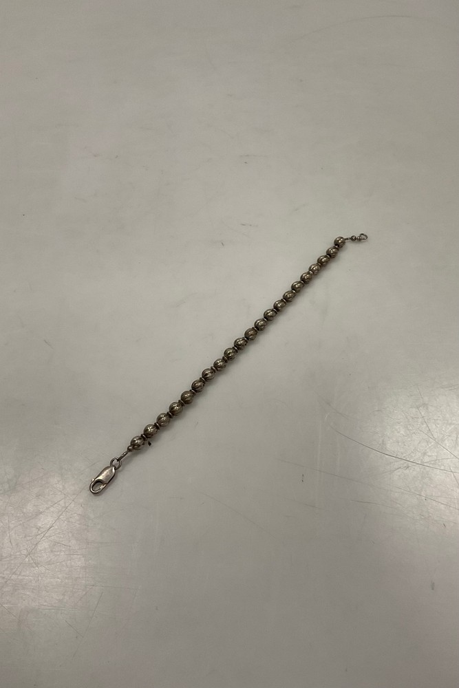Sterling Silver Bracelet with Silver Beads