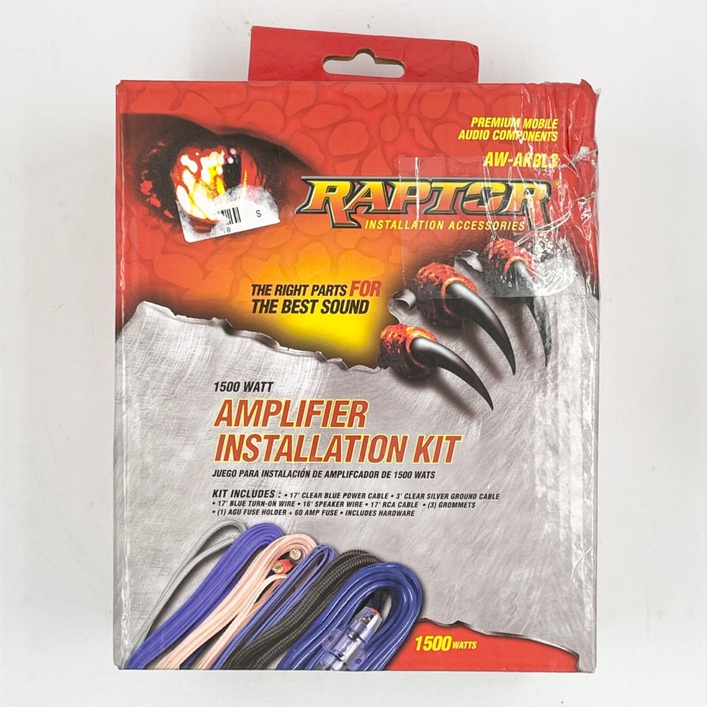 Raptor AW-AKBL3 1500 Watt Amplifier Installation Kit