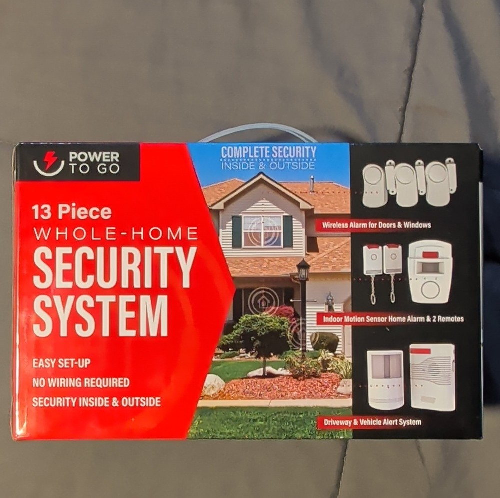 Power To Go Whole-Home Security System 13-Piece Wireless Motion Activated