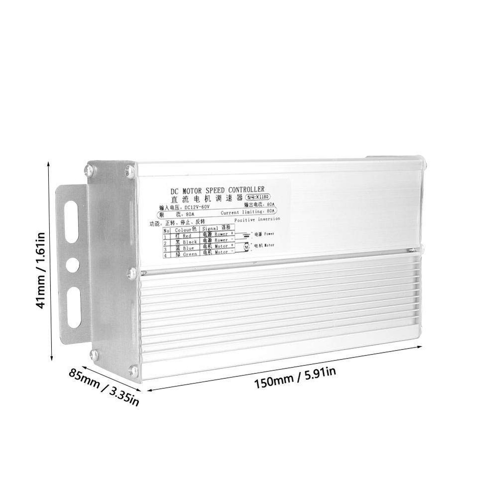DC Brush CCW CW Motor Speed Controller 12~60V Governor Regulator...