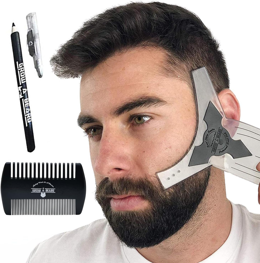 Beard Shaper & Barber Pencil, Beard Lineup Tool, Great Beard Guide Shaping Tool