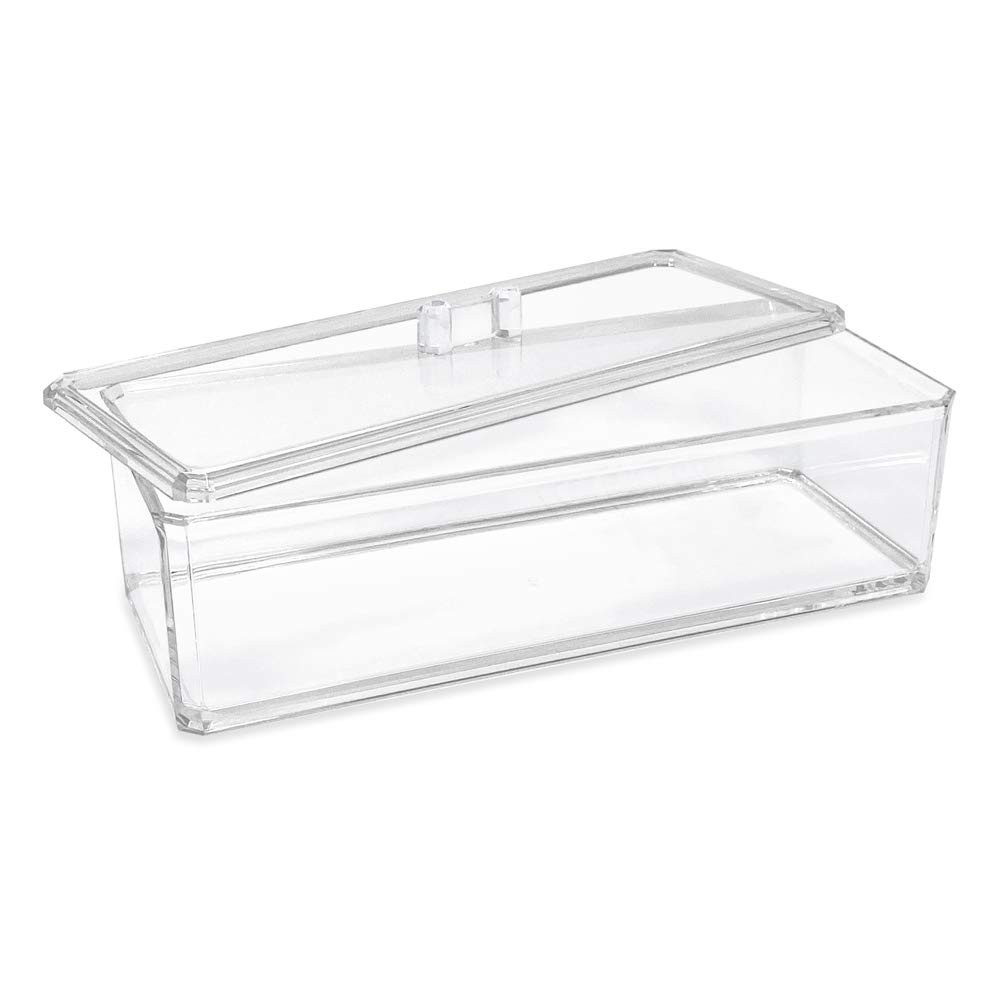 Acrylic Storage Organizer, Rectangular, Stackable, with Lid | Home Organization
