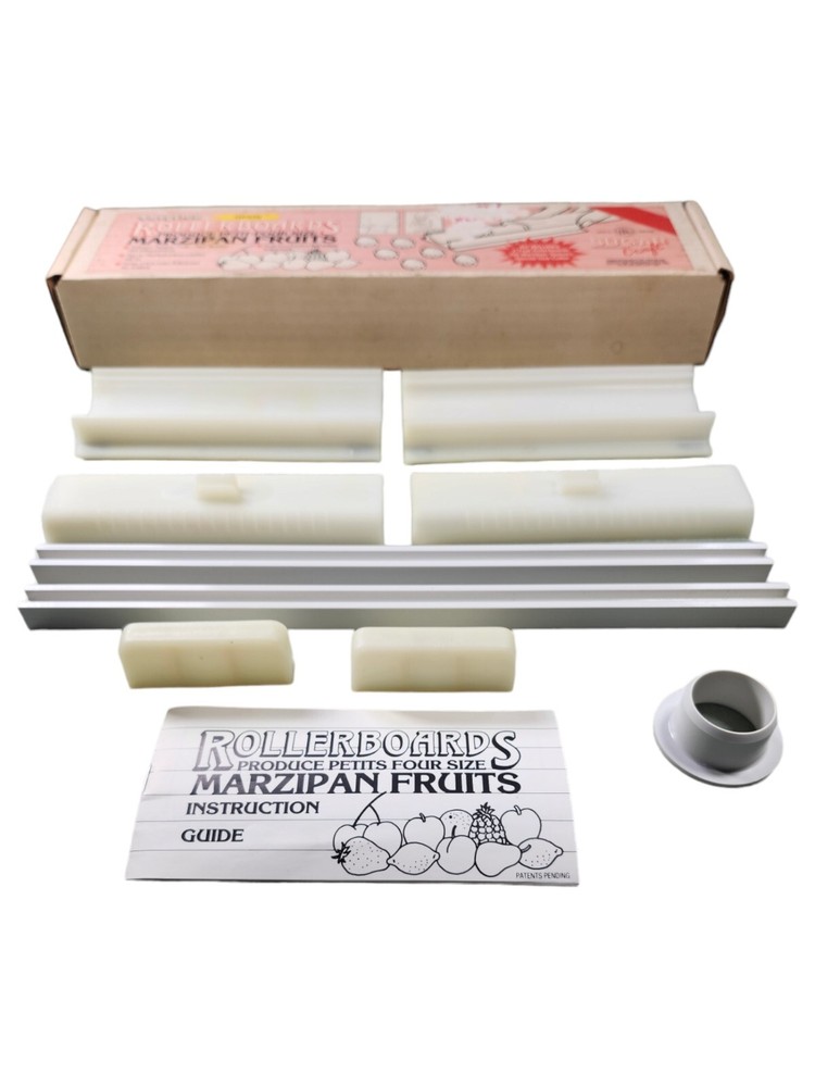 Sugar Craft Easyflow Rollerboards Marzipan Fruit Former 2 Shapes & Instructions