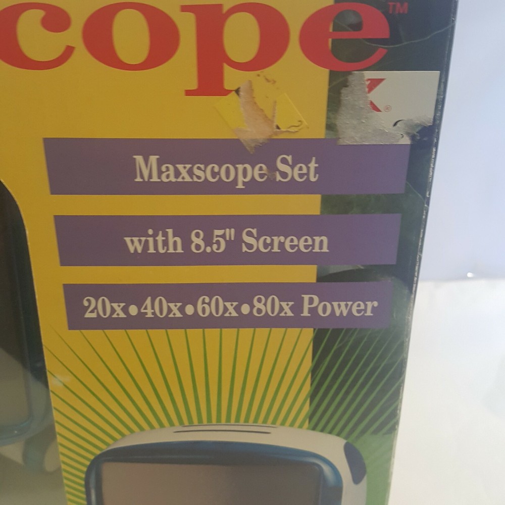 SCIENCE TECH MAXSCOPE with 8.5" screen 72 pieces
