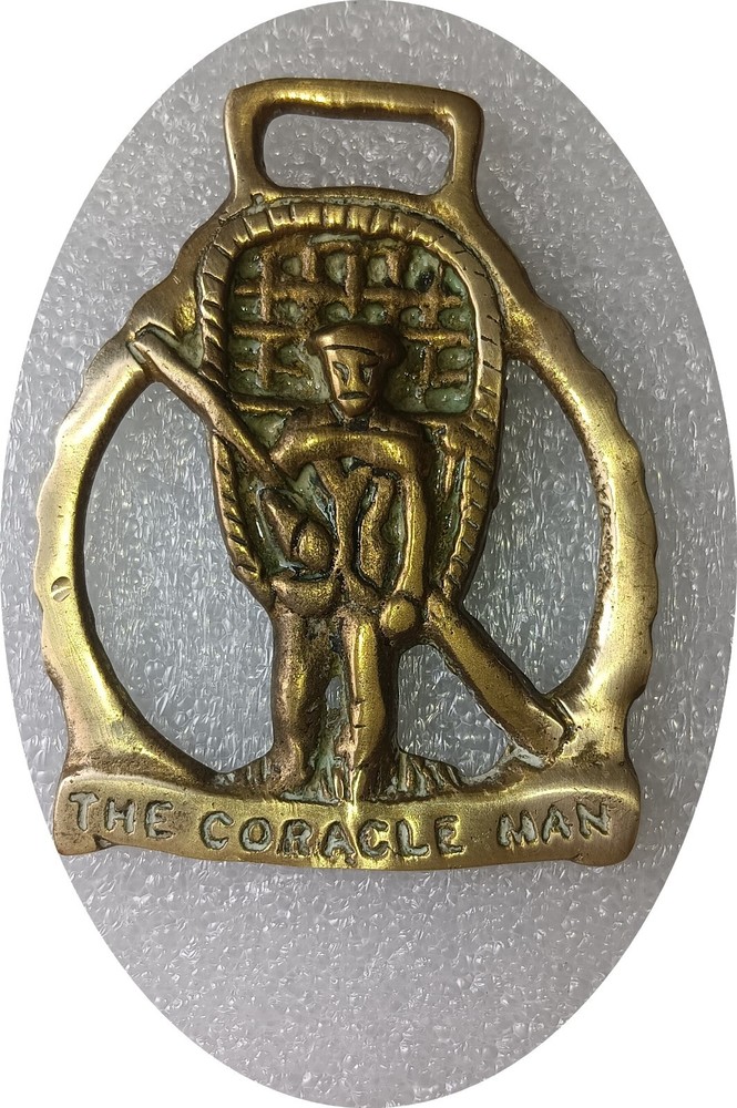 THE CORACLE MAN - horse brass (7573)