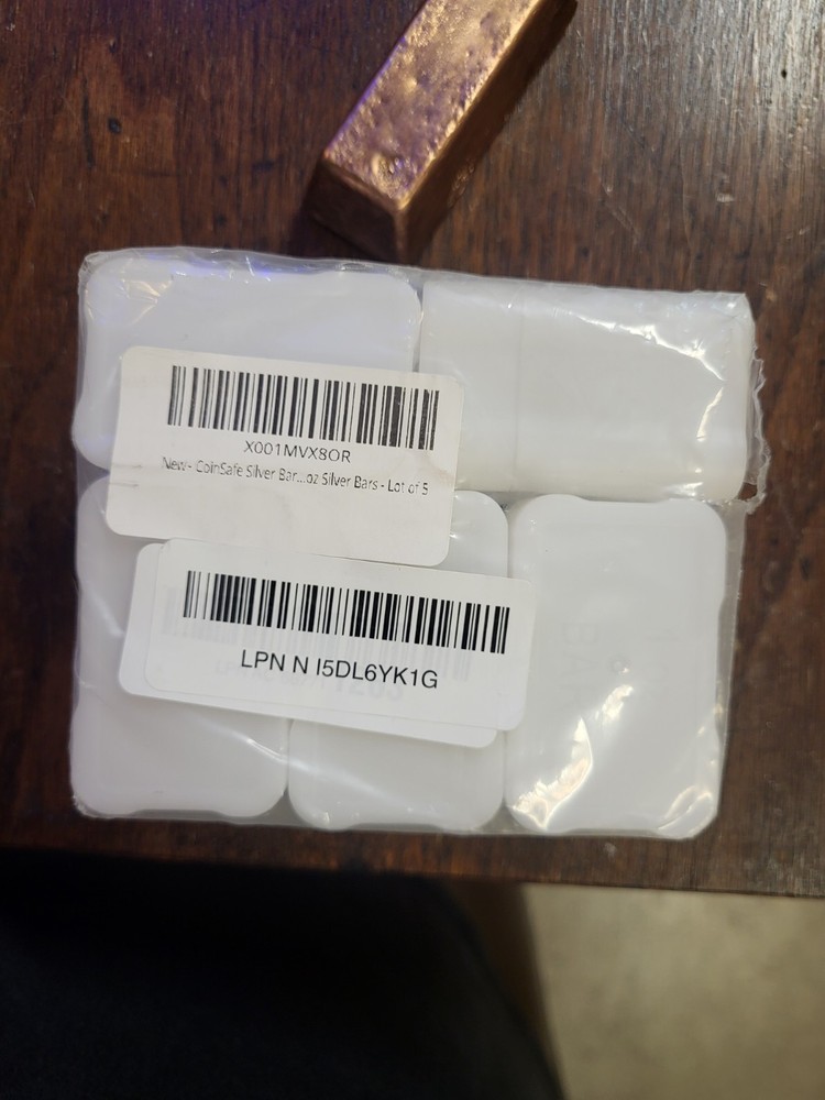 6- 1oz Rectangular Tube Containers- Pre Owned