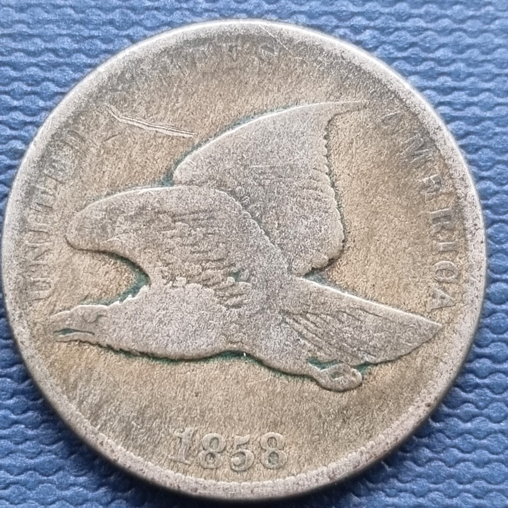 1858 Flying Eagle Cent 1c Circulated #84072
