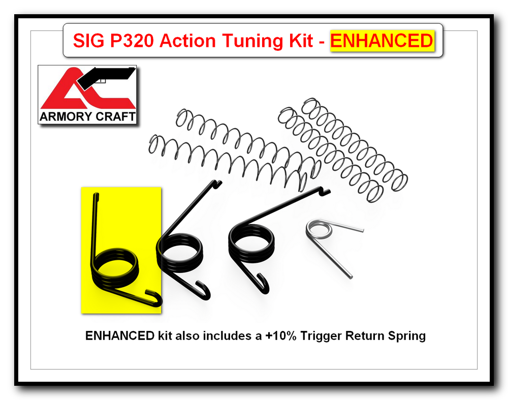 Sig Sauer P320 Action / Trigger Pull Reduction Spring Tuning Kit by Armory Craft