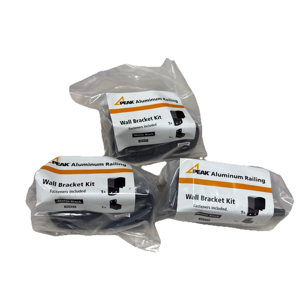 PEAK Aluminum Railing Wall Bracket Kit - 3 Pack