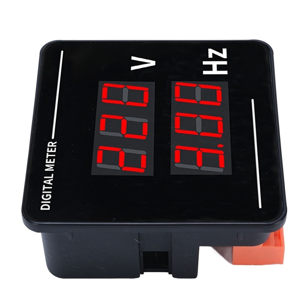 Digital AC Voltmeter Frequency Meter Tester Gauge Panel Mounting LED Display