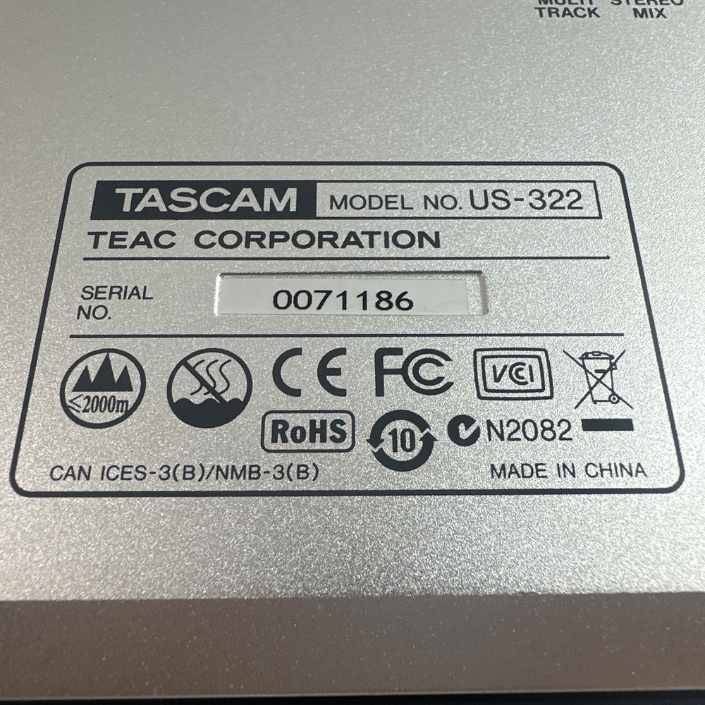 TASCAM US-322 USB 2.0 Audio Interface