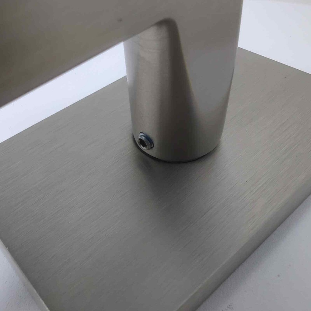 Emtek Helios Dummy Levers Set Rectangular Rosette Satin Nickel 5052HLOUS15