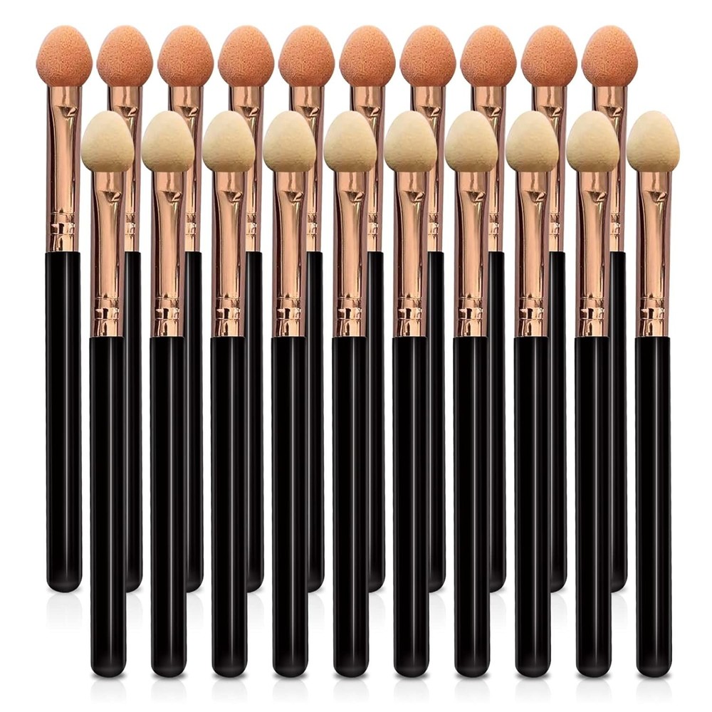 Eyeshadow Applicators Double Sided Sponge Tip Foam Reusable，20Pcs Professiona...