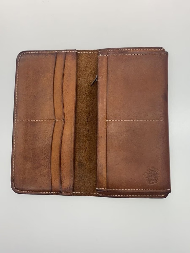 PORTER Long Wallet Leather BRW Plain Men's