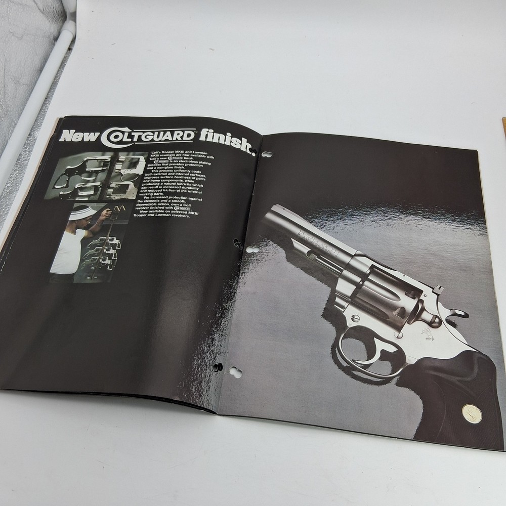 Vintage 1981 COLT FIREARMS 24 Page Catalog Dragoons Navy Python Army Diamondback