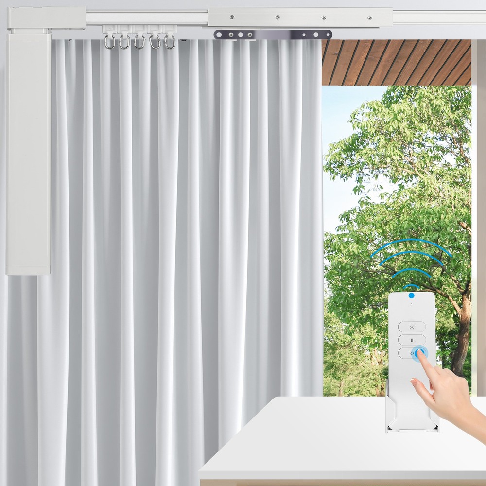 6.2m Motorized Curtain Track Rail Ceiling Track 20.3ft Remote Control FirstClass