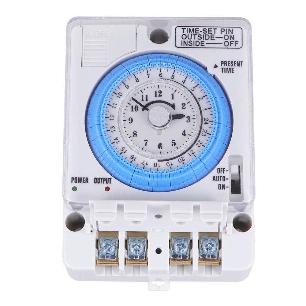 Mechanical Timer 12Vac/Dc Precise Time Control Portable Kitchen Timer for Coo...