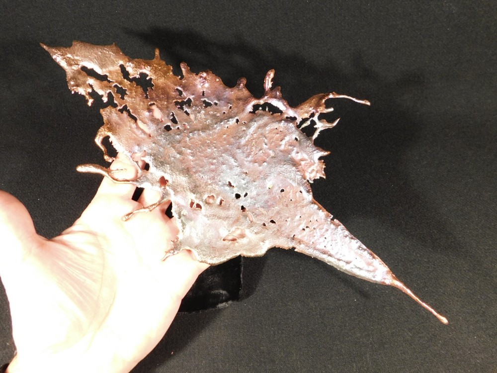 Big! Bright Solid Solid COPPER Splash ART Sculpture Arizona 161gr